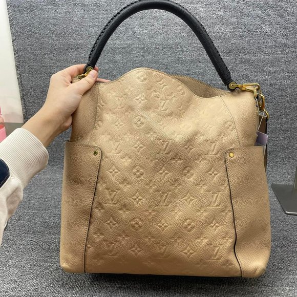 Auth Louis Vuitton Bagatelle Empreinte beige 2 way - Picture 12 of 13